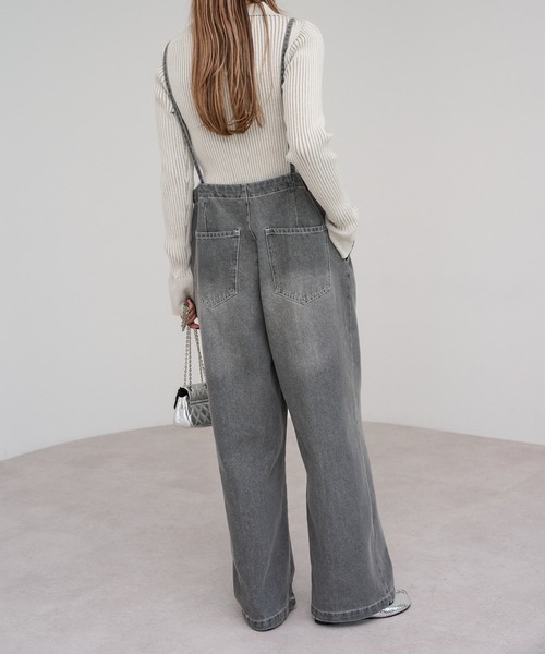 Bonjour Sagan（ボンジュールサガン）の「襟付きフレアスリーブリブニット（ニット/セーター・レディース・キナリ/モカ/ブラック・FREE）」の17枚目の写真