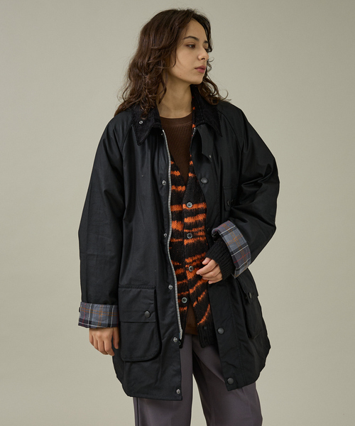 Barbour(バブアー)の「【Barbour / バブアー】SOLWAY / ソルウェイ ワックスジャケット オーバーサイズフィット/ユニセックス(ブルゾン・メンズ・セージグリーン/ブラック・38/40)」の1枚目の写真