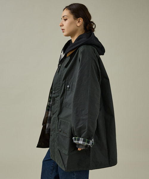 Barbour(バブアー)の「【Barbour / バブアー】SOLWAY / ソルウェイ ワックスジャケット オーバーサイズフィット/ユニセックス(ブルゾン・メンズ・セージグリーン/ブラック・38/40)」の3枚目の写真