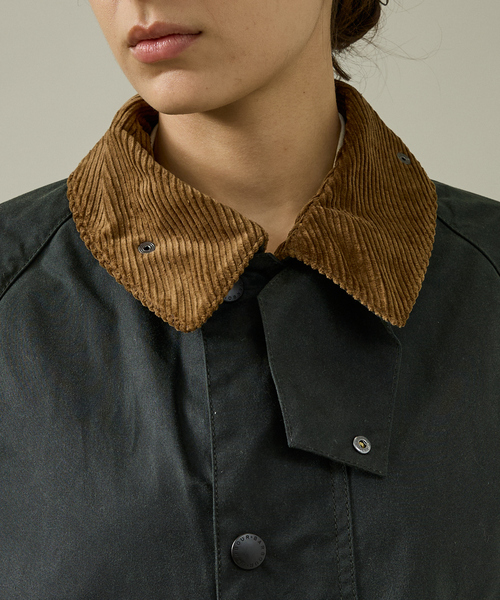 Barbour(バブアー)の「【Barbour / バブアー】SOLWAY / ソルウェイ ワックスジャケット オーバーサイズフィット/ユニセックス(ブルゾン・メンズ・セージグリーン/ブラック・38/40)」の8枚目の写真
