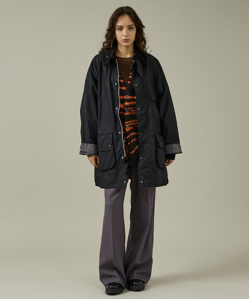 Barbour(バブアー)の「【Barbour / バブアー】SOLWAY / ソルウェイ ワックスジャケット オーバーサイズフィット/ユニセックス(ブルゾン・メンズ・セージグリーン/ブラック・38/40)」の18枚目の写真