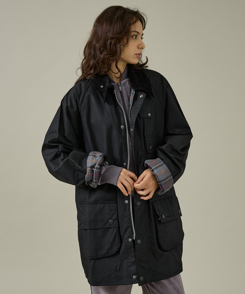 Barbour(バブアー)の「【Barbour / バブアー】SOLWAY / ソルウェイ ワックスジャケット オーバーサイズフィット/ユニセックス(ブルゾン・メンズ・セージグリーン/ブラック・38/40)」の22枚目の写真