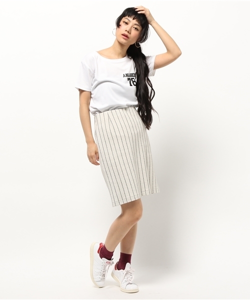 CRYSTAL BALL(クリスタルボール)の「78 Print TS W(Tシャツ/カットソー・レディース・ブルー/ブラック/ホワイト・LARGE)」の9枚目の写真