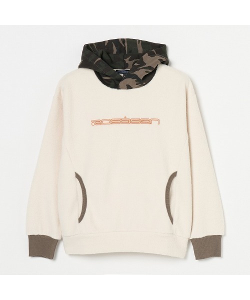 セール】【Rosasen/GOLF】起毛ジャージ 迷彩切替フーディー（パーカー
