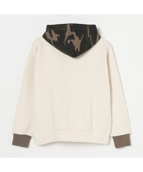 セール】【Rosasen/GOLF】起毛ジャージ 迷彩切替フーディー（パーカー