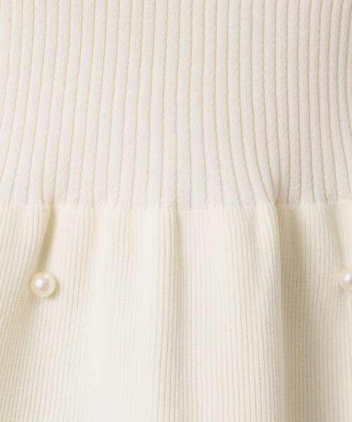 ITS'DEMO（イッツデモ）の「【手洗い可】ペプラムニット（ニット/セーター・レディース・ブラック/アイボリー/ブラウン系・00）」の7枚目の写真