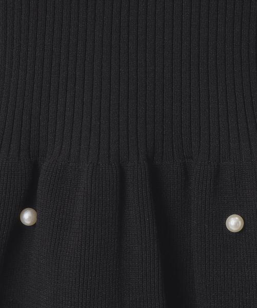 ITS'DEMO（イッツデモ）の「【手洗い可】ペプラムニット（ニット/セーター・レディース・ブラック/アイボリー/ブラウン系・00）」の11枚目の写真