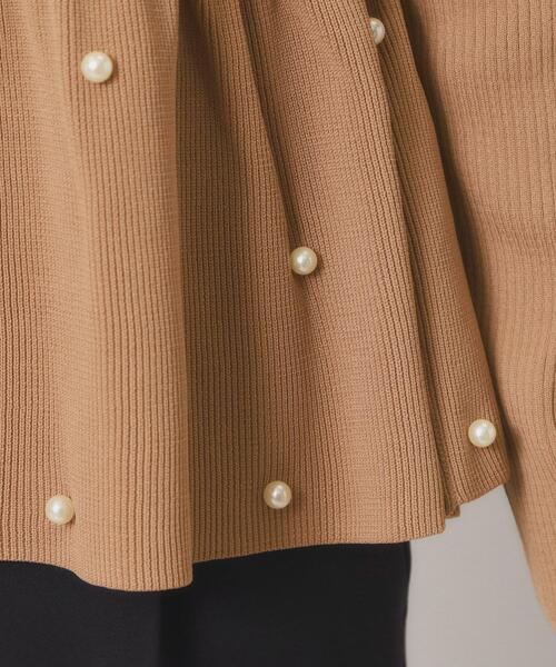 ITS'DEMO（イッツデモ）の「【手洗い可】ペプラムニット（ニット/セーター・レディース・ブラック/アイボリー/ブラウン系・00）」の21枚目の写真