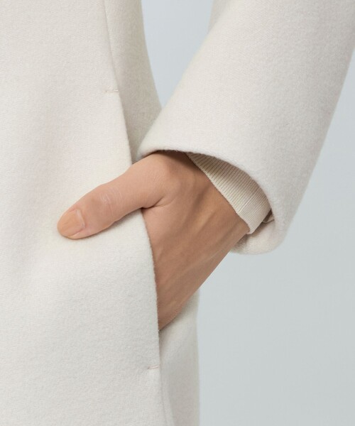 カメリア ウールロングコート（ノーカラーコート）｜EPOCA（エポカ）の