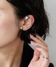 ear PAPILLONNER(イアパピヨネ)の【beq Pettina(ベック ペティーナ)】ハート×パールイヤーカフ(イヤーカフ)