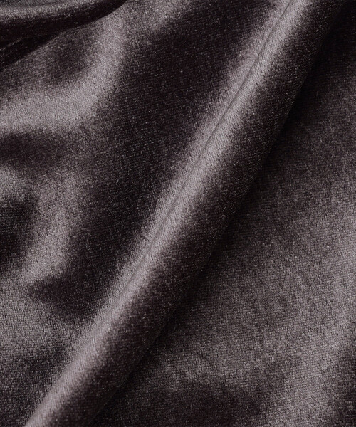 BASICKS（ベイシックス）の「BASICKS/ベイシックス Micro Bra Velour Hoodie / S4.5-0404W / マイクロ ブラ ベロア フーディー（パーカー・レディース・グレー/ブラック・SMALL）」の9枚目の写真