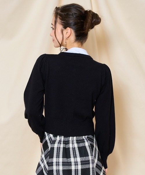 WILLSELECTION（ウィルセレクション）の「リボンドッキングプルオーバー（ニット/セーター・レディース・ブラウン/ブラック/チャコールグレー・FREE）」の20枚目の写真