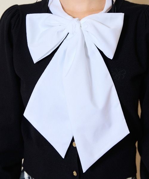 WILLSELECTION（ウィルセレクション）の「リボンドッキングプルオーバー（ニット/セーター・レディース・ブラウン/ブラック/チャコールグレー・FREE）」の21枚目の写真