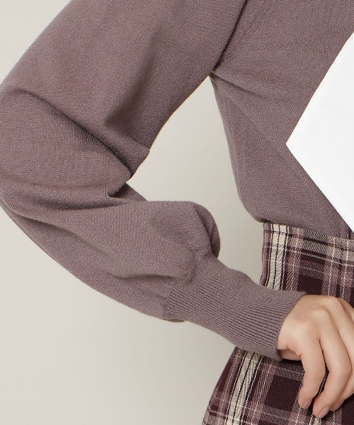 WILLSELECTION（ウィルセレクション）の「リボンドッキングプルオーバー（ニット/セーター・レディース・ブラウン/ブラック/チャコールグレー・FREE）」の11枚目の写真