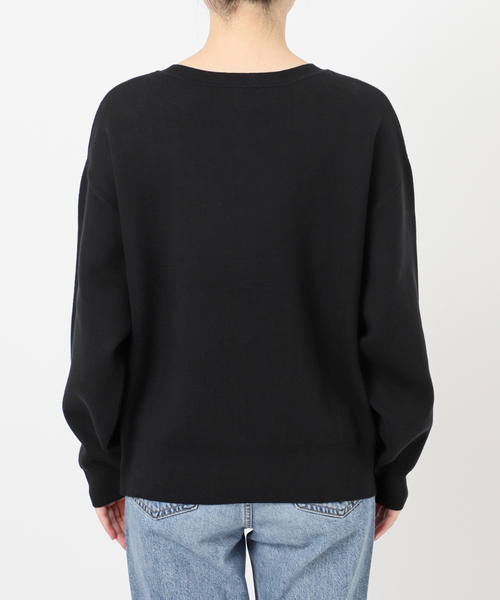 Spick & Span(スピックアンドスパン)の「《WEB限定 / 追加2》メタルボタンヘンリーネックニット(ニット/セーター・レディース・ブラック/グレー/キャメル・FREE)」の22枚目の写真