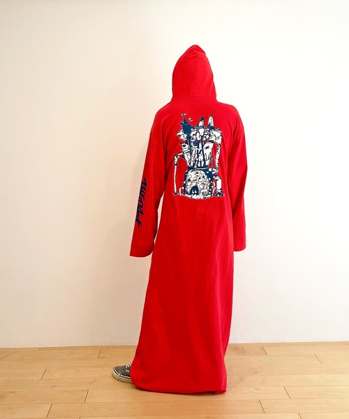 HOLIDAY（ホリデイ）の「SUPER FINE DRY DAMAGE L/S HOODED DRESS (CIRCULATION) スーパーファインドライダメージロングスリーブフーデッドドレス (サーキュレーション)（ワンピース・レディース・レッド/シルバーグレー/ブラック・ONE SIZE）」の19枚目の写真