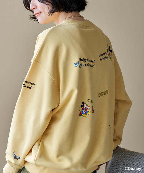 FREAK'S STORE(フリークスストア)の「<新色追加>【MICKEY MOUSE】レトロ 刺繍スウェット/ミッキーマウス(スウェット・レディース・ライトグレー/グリーン/チャコール/レモンイエロー・フリ-)」の17枚目の写真