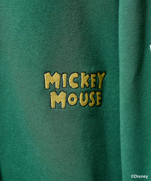 FREAK'S STORE(フリークスストア)の「<新色追加>【MICKEY MOUSE】レトロ 刺繍スウェット/ミッキーマウス(スウェット・レディース・ライトグレー/グリーン/チャコール/レモンイエロー・フリ-)」の7枚目の写真