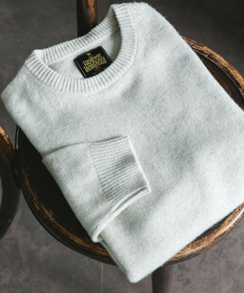 URBAN RESEARCH DOORS（アーバンリサーチドアーズ）の「ハミルトンウールクルーネックニット（ニット/セーター・メンズ・ブラウン/オフホワイト/ブラック/グリーン・MEDIUM/X-LARGE/LARGE）」の2枚目の写真