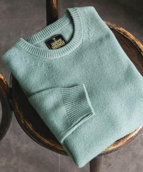 URBAN RESEARCH DOORS（アーバンリサーチドアーズ）の「ハミルトンウールクルーネックニット（ニット/セーター・メンズ・ブラウン/オフホワイト/ブラック/グリーン・MEDIUM/X-LARGE/LARGE）」の4枚目の写真