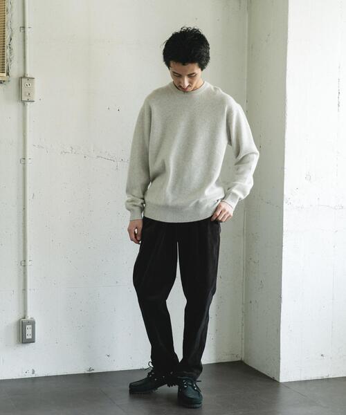 URBAN RESEARCH DOORS（アーバンリサーチドアーズ）の「ハミルトンウールクルーネックニット（ニット/セーター・メンズ・ブラウン/オフホワイト/ブラック/グリーン・MEDIUM/X-LARGE/LARGE）」の10枚目の写真