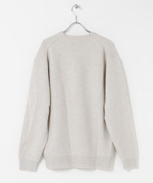 URBAN RESEARCH DOORS（アーバンリサーチドアーズ）の「ハミルトンウールクルーネックニット（ニット/セーター・メンズ・ブラウン/オフホワイト/ブラック/グリーン・MEDIUM/X-LARGE/LARGE）」の13枚目の写真