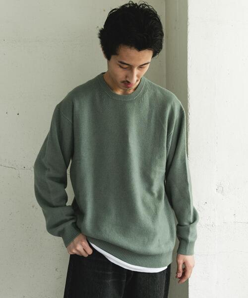 URBAN RESEARCH DOORS（アーバンリサーチドアーズ）の「ハミルトンウールクルーネックニット（ニット/セーター・メンズ・ブラウン/オフホワイト/ブラック/グリーン・MEDIUM/X-LARGE/LARGE）」の19枚目の写真