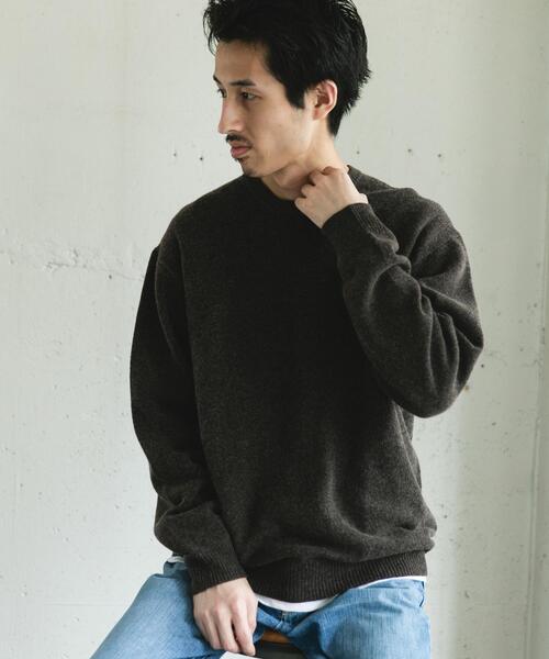 ハミルトンウールクルーネックニット　アーバンリサーチドアーズ セール】ハミルトンウールクルーネックニット（ニット/セーター