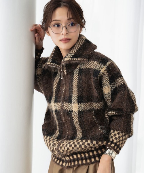 ELFRANK（エルフランク）の「【2025AW】チェック ジャガード スタンド