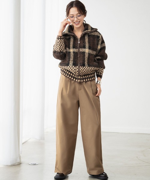 ELFRANK（エルフランク）の「【2025AW】チェック ジャガード スタンド