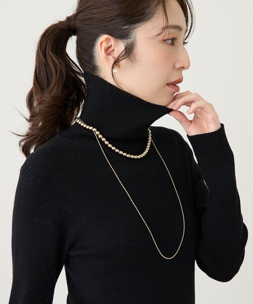 La boutique BonBon（ラブティックボンボン）の「メタルボールショートネックレス（ネックレス・レディース・ゴールド/シルバー・FREE）」の6枚目の写真