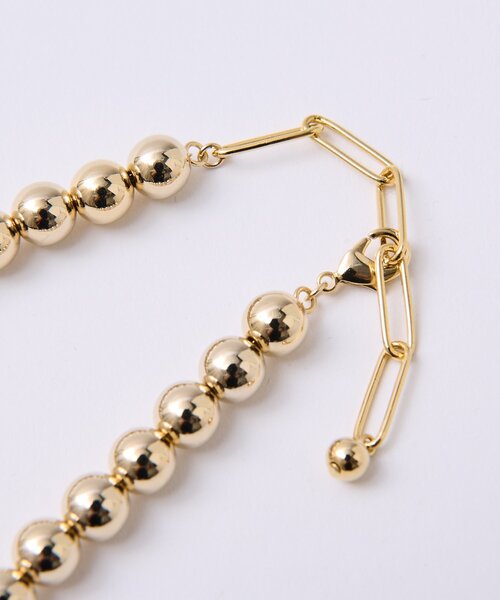 La boutique BonBon（ラブティックボンボン）の「メタルボールショートネックレス（ネックレス・レディース・ゴールド/シルバー・FREE）」の13枚目の写真