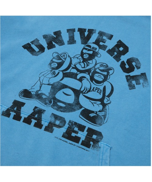 AAPE BY A BATHING APE（エーエイプバイアベイシングエイプ）の「AAPER "UNIVERSE AAPER" PULLOVER HOODIE（パーカー・メンズ・ライトブラック/ライトピンク/ライトブルー・LARGE/SMALL/X-SMALL/MEDIUM/X-LARGE/XX-LARGE）」の8枚目の写真