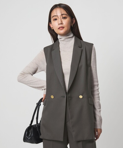 Greed グリード テーラード ジレ ウォッシャブル（ベスト）｜green