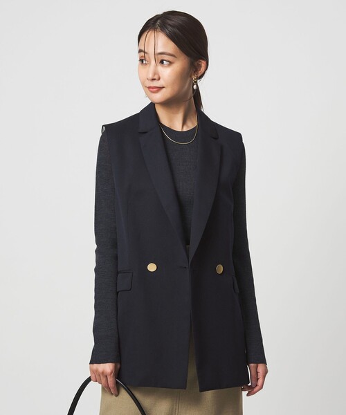 Greed グリード テーラード ジレ ウォッシャブル（ベスト）｜green