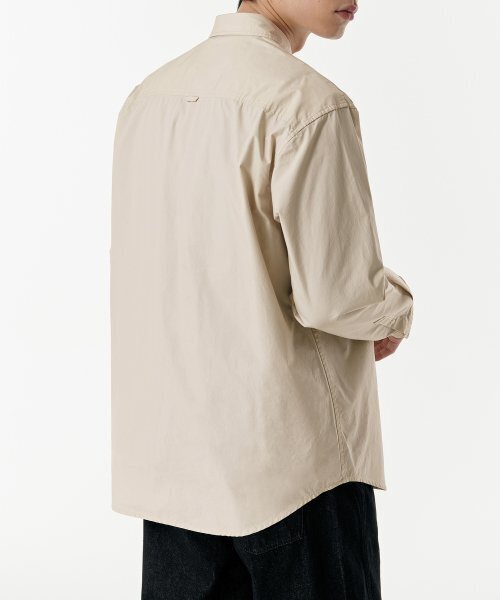 MUSINSA STANDARD（ムシンサスタンダード）の「リラックスドウォッシュドポプリンシャツ[ライトベージュ]（シャツ/ブラウス・メンズ・その他・SMALL/MEDIUM/LARGE/X-LARGE/XX-LARGE）」の13枚目の写真