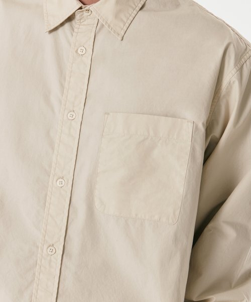 MUSINSA STANDARD（ムシンサスタンダード）の「リラックスドウォッシュドポプリンシャツ[ライトベージュ]（シャツ/ブラウス・メンズ・その他・SMALL/MEDIUM/LARGE/X-LARGE/XX-LARGE）」の6枚目の写真