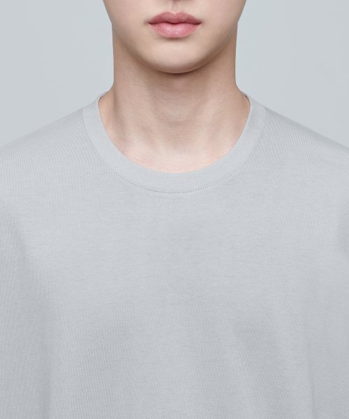 MUSINSA STANDARD（ムシンサスタンダード）の「エクストラオーバーサイズクルーネックTシャツ[ライトグレー]（Tシャツ/カットソー・メンズ・その他・SMALL）」の4枚目の写真