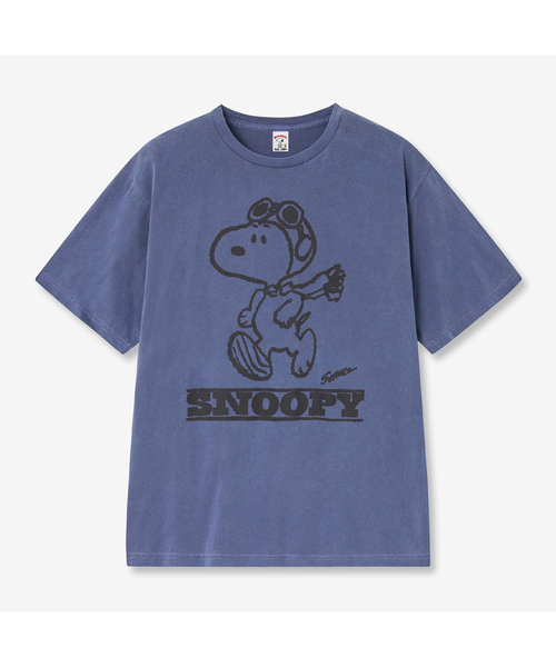 VTWO(ブイツー)の「パイロットジョギングスヌーピーピグメントTシャツ (NAVY)(Tシャツ/カットソー・レディース・その他・SMALL/MEDIUM/LARGE)」の1枚目の写真