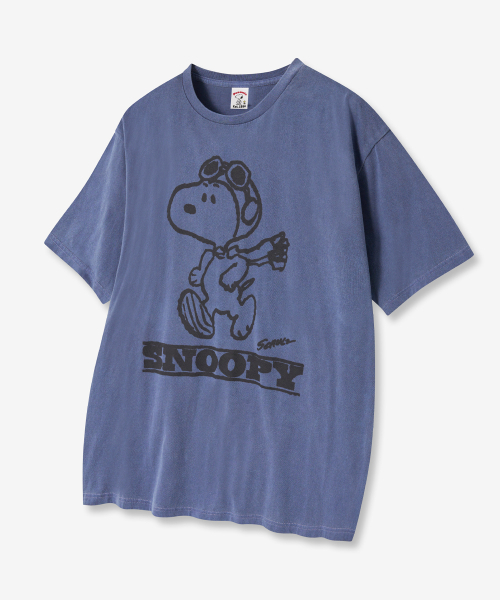 VTWO(ブイツー)の「パイロットジョギングスヌーピーピグメントTシャツ (NAVY)(Tシャツ/カットソー・レディース・その他・SMALL/MEDIUM/LARGE)」の2枚目の写真