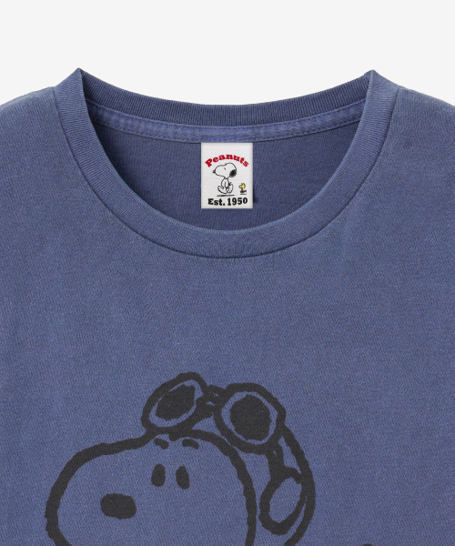 VTWO(ブイツー)の「パイロットジョギングスヌーピーピグメントTシャツ (NAVY)(Tシャツ/カットソー・レディース・その他・SMALL/MEDIUM/LARGE)」の4枚目の写真