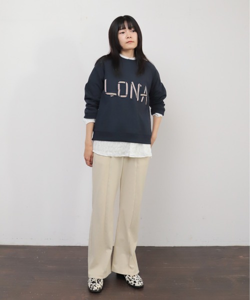 NOMBRE IMPAIR(ノンブルアンペール)の「フライス天竺コンビ カットパンツ(その他パンツ・レディース・チャコールグレー/キナリ・FREE)」の20枚目の写真