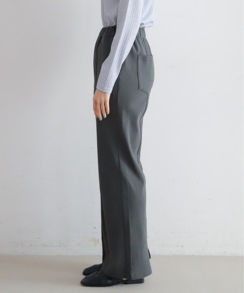 NOMBRE IMPAIR(ノンブルアンペール)の「フライス天竺コンビ カットパンツ(その他パンツ・レディース・チャコールグレー/キナリ・FREE)」の19枚目の写真