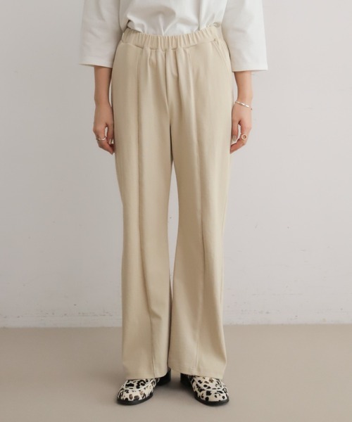 NOMBRE IMPAIR(ノンブルアンペール)の「フライス天竺コンビ カットパンツ(その他パンツ・レディース・チャコールグレー/キナリ・FREE)」の15枚目の写真