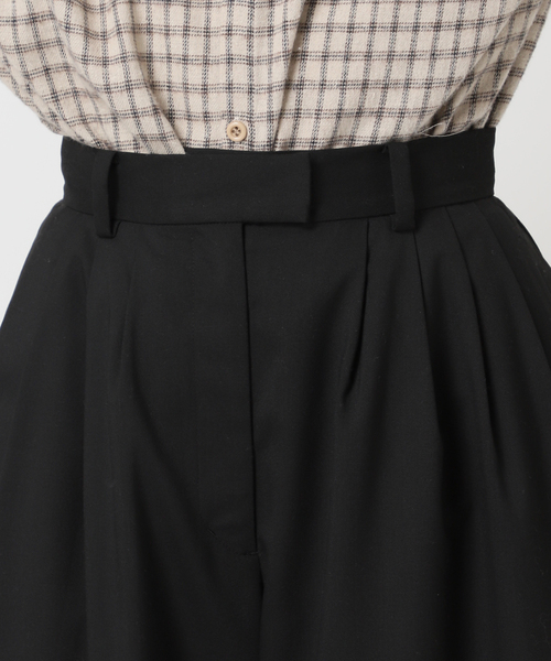 CITYSHOP（シティーショップ）の「VOLUME TUCK パンツ（スラックス・レディース・ブラック/グレー・38/36）」の11枚目の写真