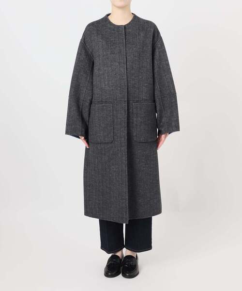 追加》S120ブレンドリバーシブルコート（ノーカラーコート）｜B.C