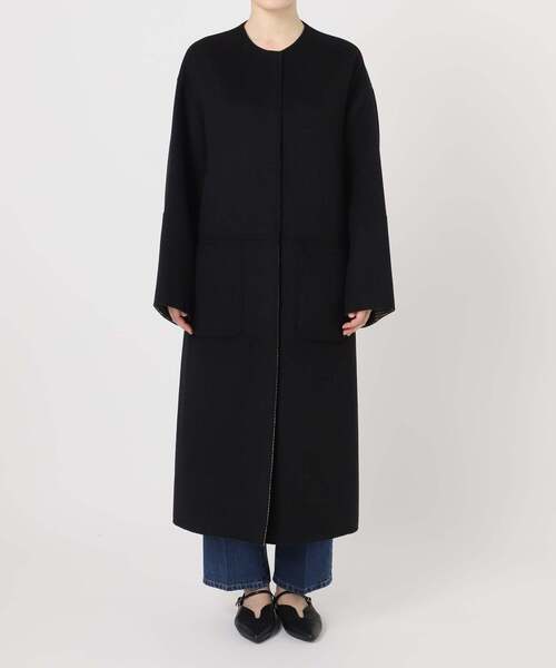 24AW S120ブレンドリバーシブルコート B.C STOCK（ベーセーストック） ノーカラーコート コート S120ブレンド