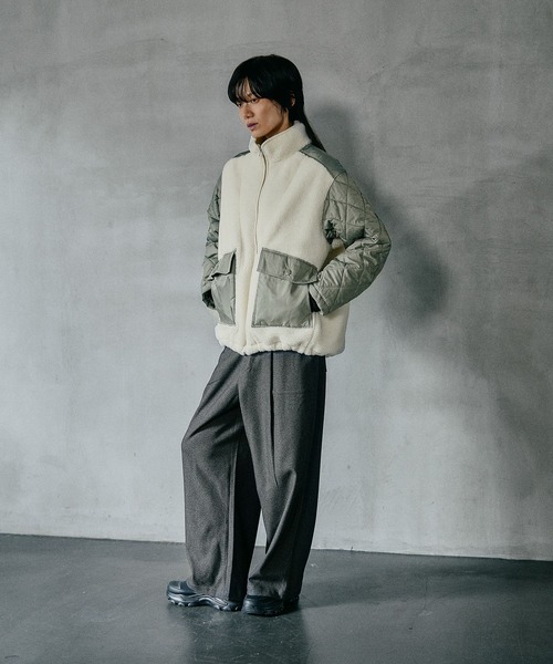 LEPSIM（レプシィム）の「ウールライクペインターパンツ　581673（その他パンツ・レディース・ブラウン/チャコールグレー・FREE）」の8枚目の写真