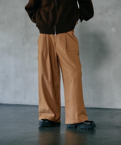 LEPSIM（レプシィム）の「ウールライクペインターパンツ　581673（その他パンツ・レディース・ブラウン/チャコールグレー・FREE）」の9枚目の写真