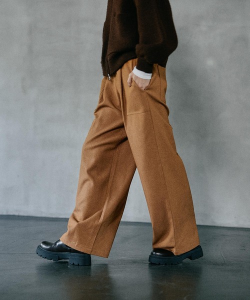 LEPSIM（レプシィム）の「ウールライクペインターパンツ　581673（その他パンツ・レディース・ブラウン/チャコールグレー・FREE）」の10枚目の写真